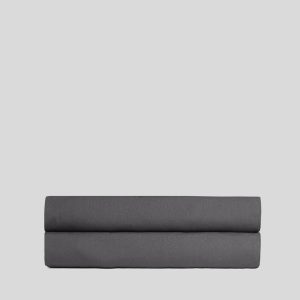 Percale Fitted Sheet - FINAL SALE (Slate)