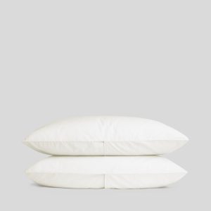 Percale Pillowcase Set (Cream)