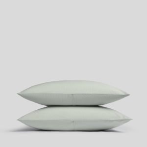 Percale Pillowcase Set - FINAL SALE (Sage)