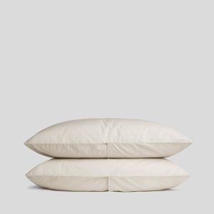 Percale Pillowcase Set (Bone)