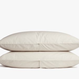 Percale Pillowcase Set - FINAL SALE (Sand)