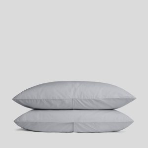 Percale Pillowcase Set (Sky)