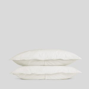 Percale Sham Set (Cream)