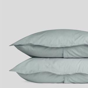 Percale Sham Set - FINAL SALE (Spa)