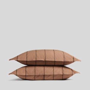 Percale Sham Set (Adobe Stripe)