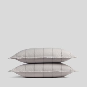 Percale Sham Set (Pebble Stripe)