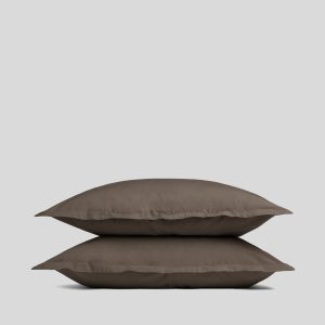 Percale Sham Set (Warm Grey)