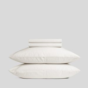 Percale Sheet Set - Cream F/Q