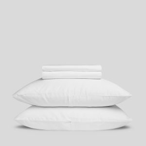 Percale Sheet Set - White F/Q
