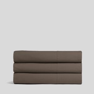 Percale Top Sheet (Warm Grey)