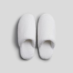 Classic Plush Slippers (White)