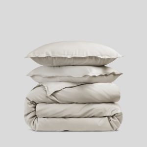 Sateen Duvet Cover Set - Bone F/Q