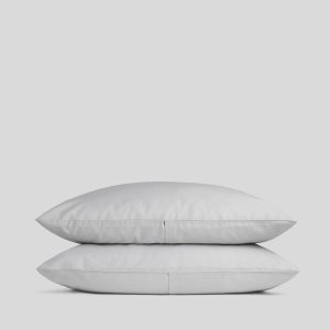 Sateen Pillowcase Set (Light Grey)