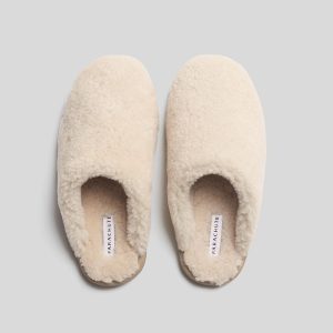 Shearling Wool Clogs (Natural)