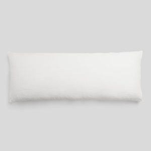 Vintage Linen Body Pillow Cover (Antique White)
