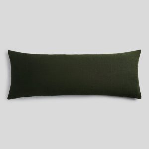 Vintage Linen Body Pillow Cover - FINAL SALE (Evergreen)