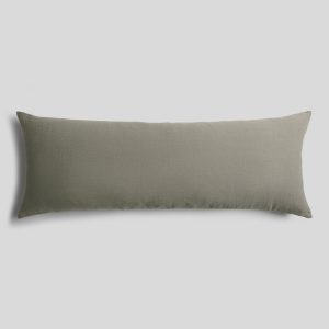 Vintage Linen Body Pillow Cover (Moss)