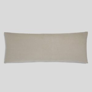 Vintage Linen Body Pillow Cover (Natural)