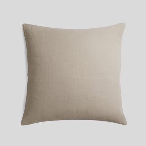 Vintage Linen Euro Pillow Cover - FINAL SALE (Natural)