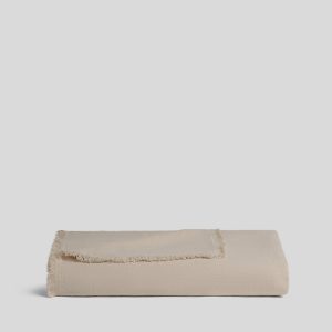 Vintage Linen Throw (Natural)